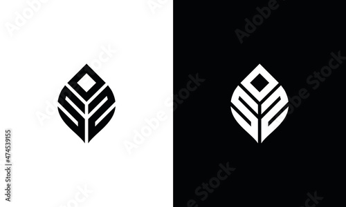 SO2 Or SOS Letter logo design template