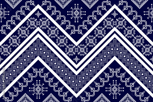 Geometric Moroccan ethnic pattern design. Aztec fabric carpet mandala ornament chevron textile decoration wallpaper. Tribal turkey African Indian traditional embroidery vector illustrations background