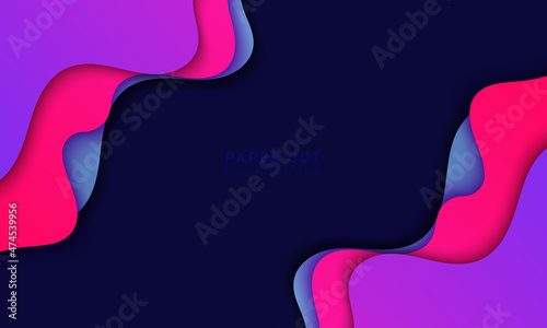Abstract blue background vector design, banner pattern, background template.