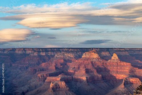 Grand Canyon with lenticular clouds