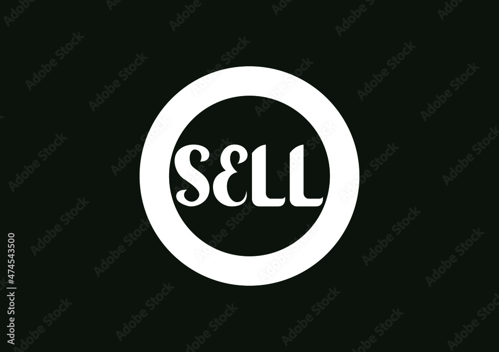 SELL letter logo and icon design template SELL letter logo and icon design template