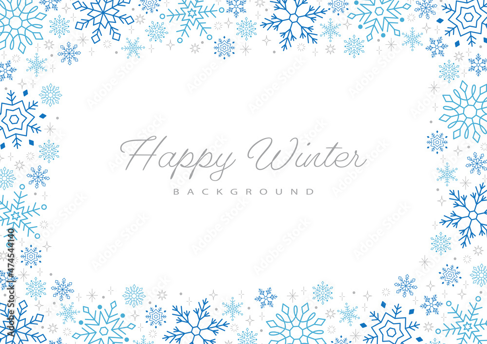 Card Design with Snowflake Illustrations Card Design with Snowflake Illustrations