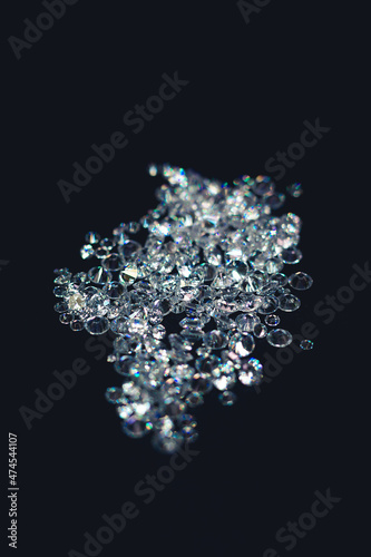 cluster of Diamonds on a back surface 