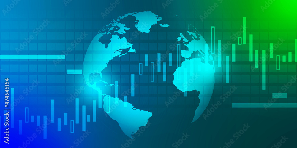 2d rendering Stock market online business concept. business Graph 2d rendering Stock market online business concept. business Graph