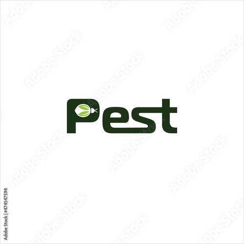 word pest logo vector template