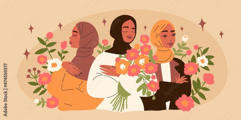 Hijab Woman Compositiont Hijab Woman Compositiont