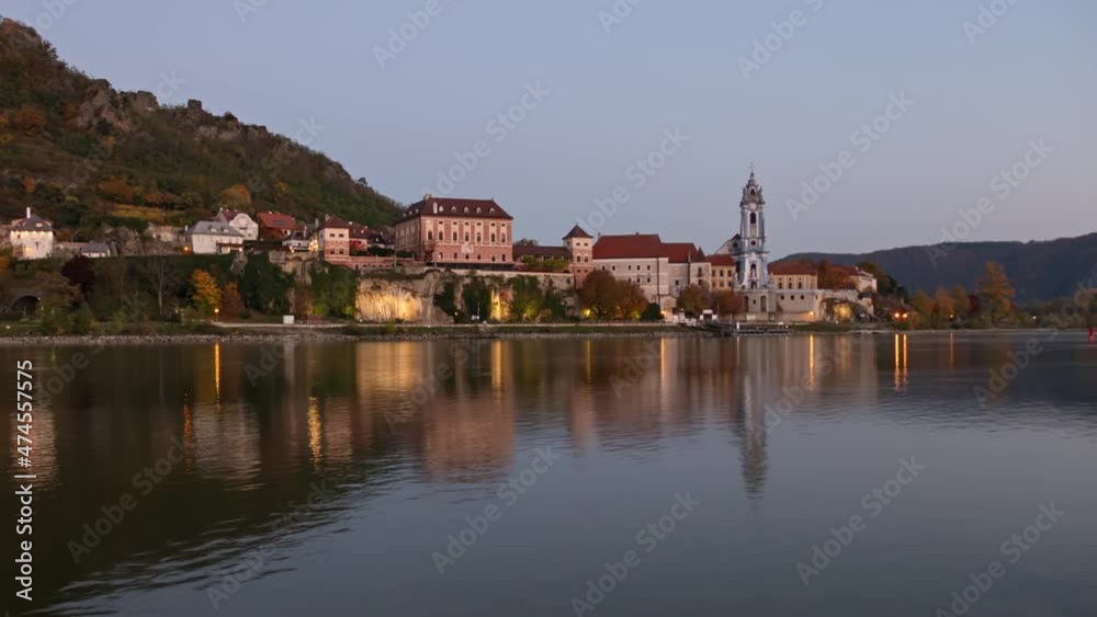 Evening hyperlapse of Durnstein, Austria Evening hyperlapse of Durnstein, Austria