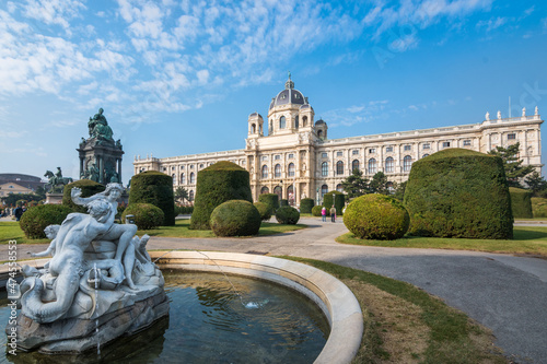 Photography Vienna, Austria, October 2018 - Beautiful view of Naturhistorisches Museum (Natu