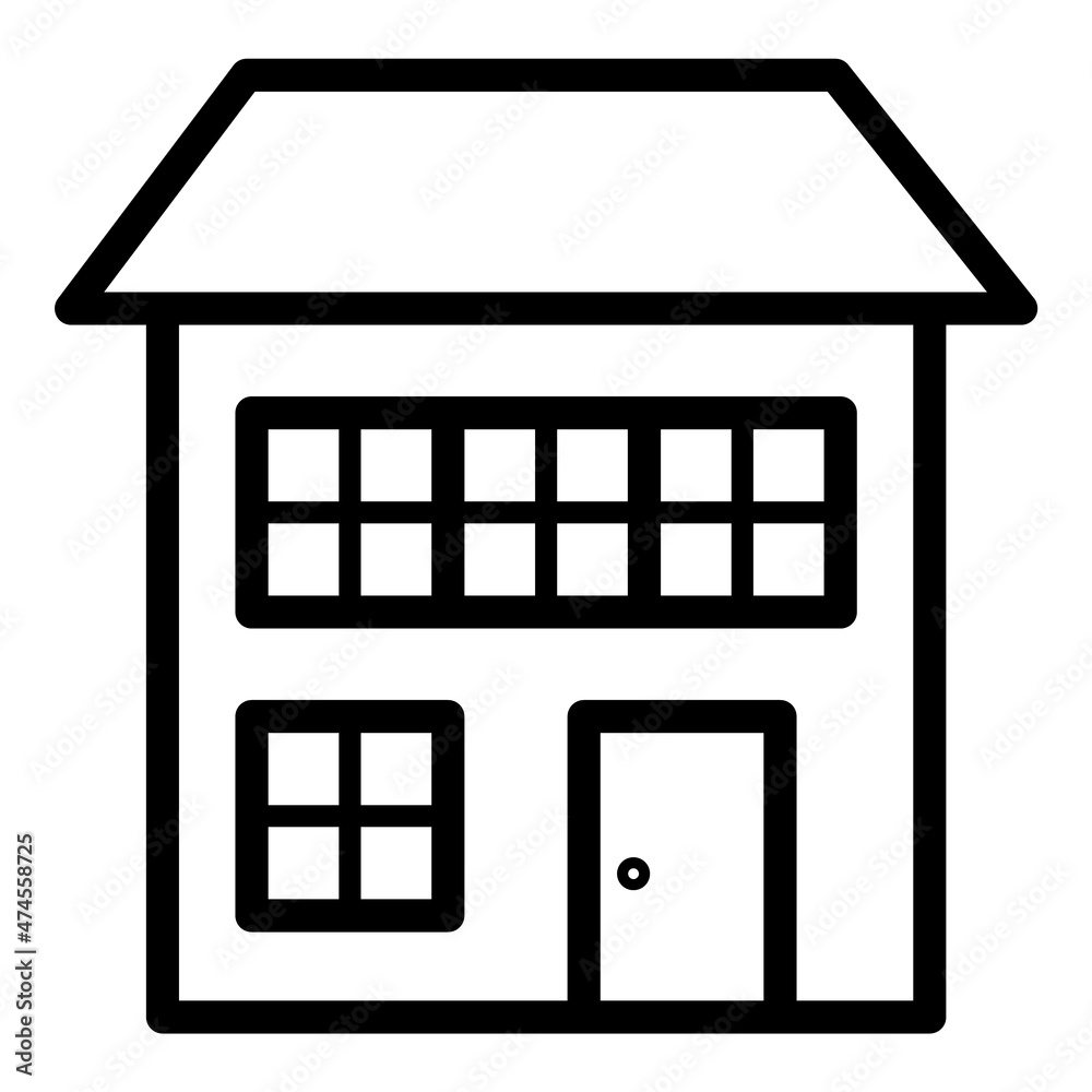 House Flat Icon Isolated On White Background House Flat Icon Isolated On White Background