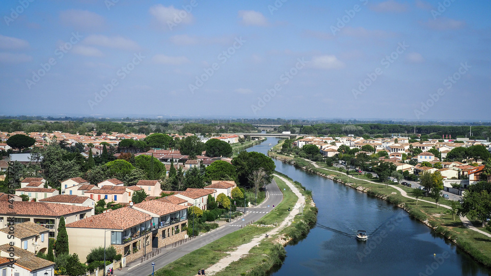 Aigues-Mortes is a commune in the Gard department in the Occitanie region of southern France. Aigues-Mortes is a commune in the Gard department in the Occitanie region of southern France.