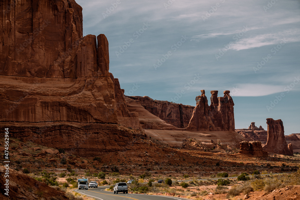 Courthouse towers, Arches National Park, Moab, Utah