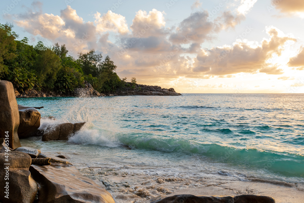 Beautiful landscape from Seychelles. Amazing landscape to be used for a print on canvas to give as gift anytime Beautiful landscape from Seychelles. Amazing landscape to be used for a print on canvas to give as gift anytime