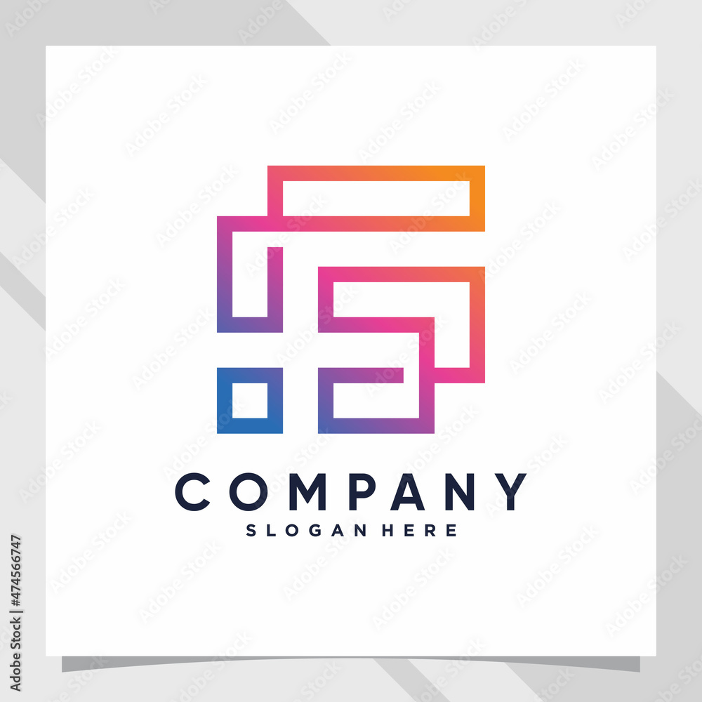 Creative monogram logo design initial letter g with unique modern concept Creative monogram logo design initial letter g with unique modern concept