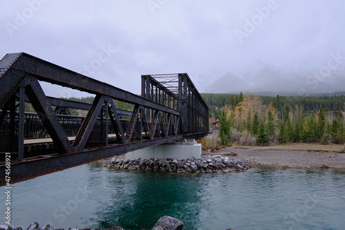 Canmore Engine Bridge - Spur Line and Higashikawa Friendship Trail across the Bow River