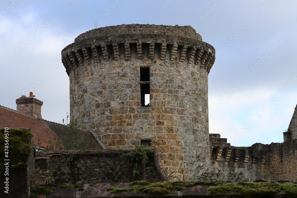 tower of castle in Chevreuse 