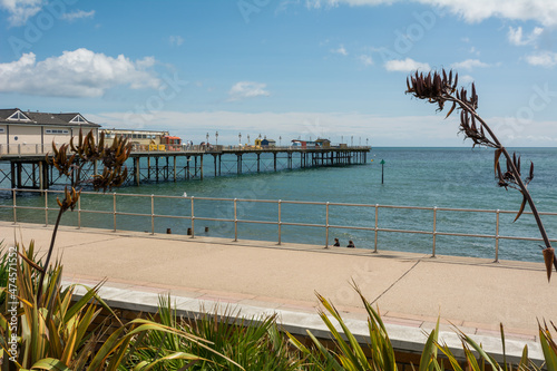 Teignmouth pier, Teignmouth beach, Teignmouth, South Devon, England, UK