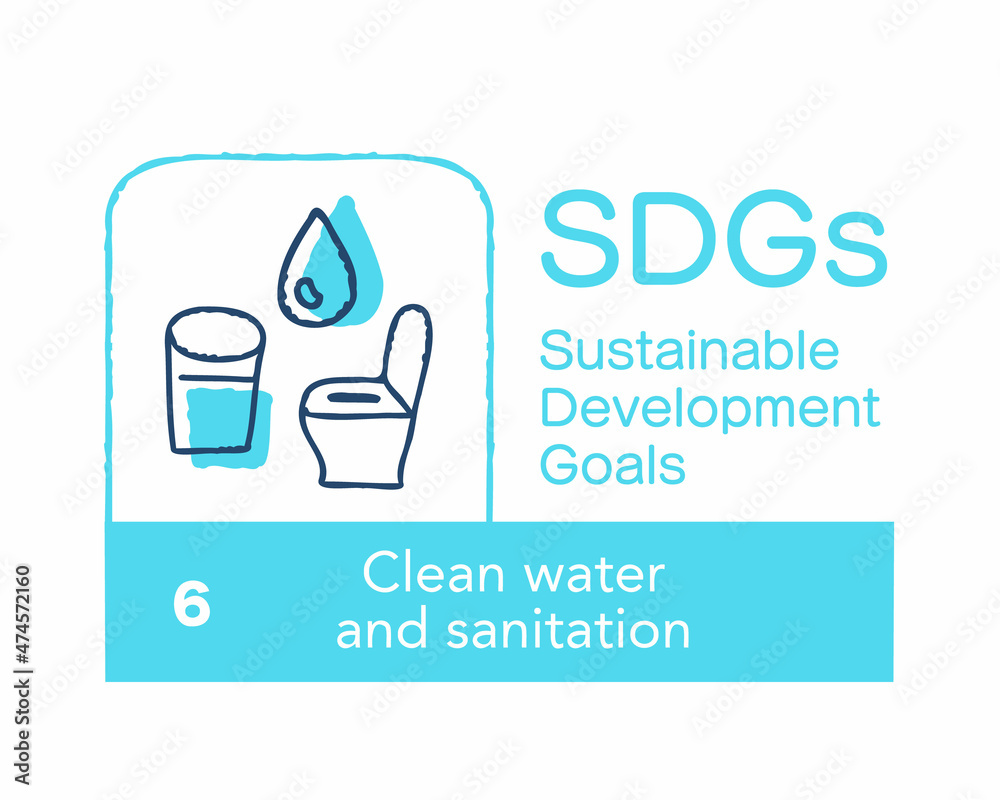 SDGs 6 安全な水とトイレを世界中に 英語 SDGs 6 安全な水とトイレを世界中に 英語