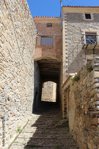 Streets of the town of Yanguas  Soria   declared as one of the most beautiful villages in Spain
