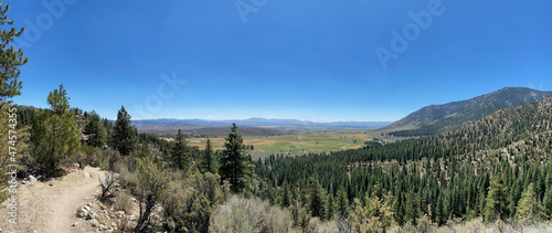 Panorama of Clear Creek Trail Outside of Carson City Nevada