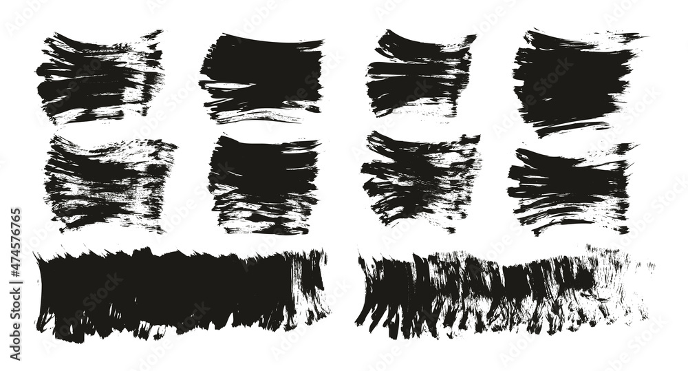 Flat Fan Brush Thick Short Background Mix High Detail Abstract Vector Background Mix Set Flat Fan Brush Thick Short Background Mix High Detail Abstract Vector Background Mix Set