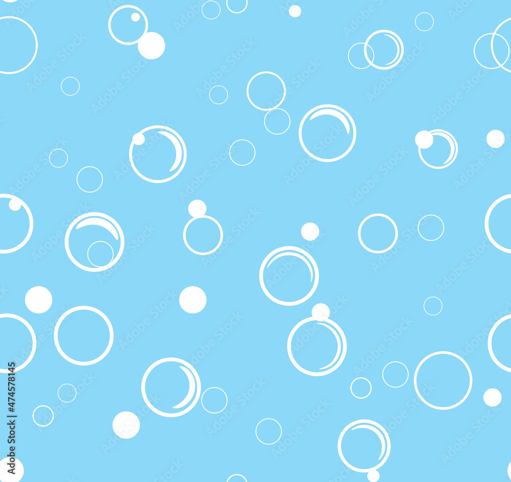 seamless background with bubbles
