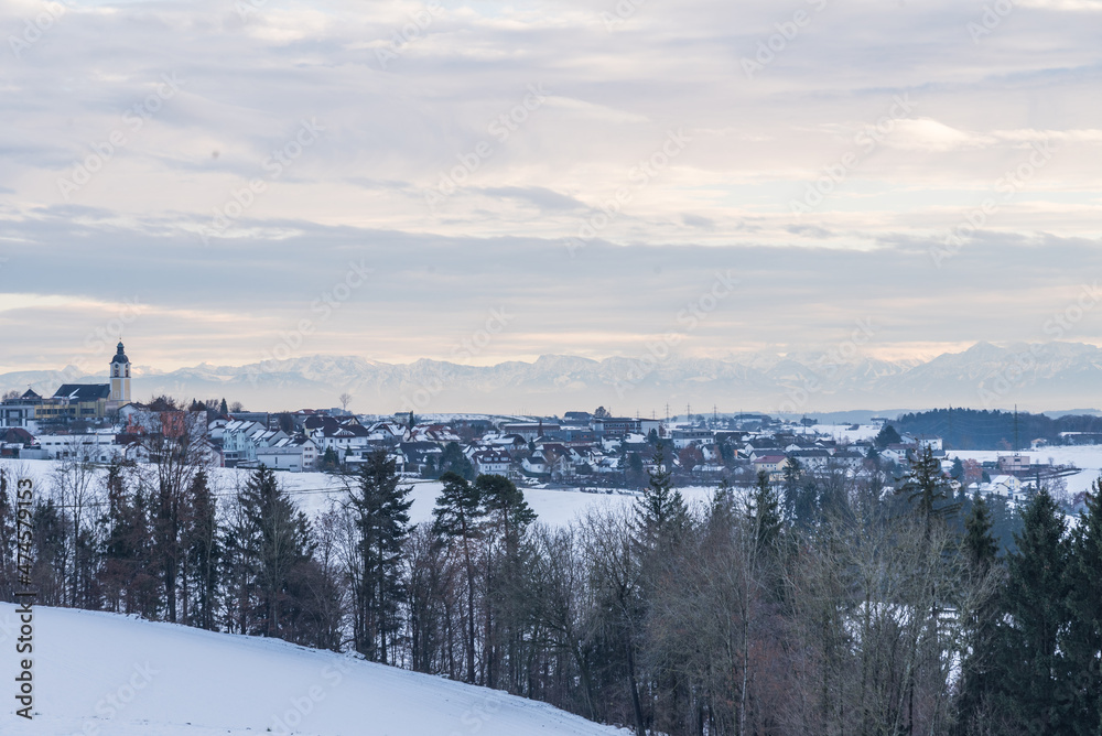 Panorama in Winterlandschaft - Fernsicht
