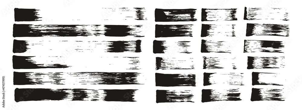 Flat Sponge Thin Artist Brush Straight Lines Mix High Detail Abstract Vector Background Mix Set Flat Sponge Thin Artist Brush Straight Lines Mix High Detail Abstract Vector Background Mix Set
