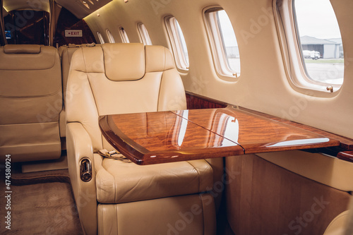 Private Jet interior