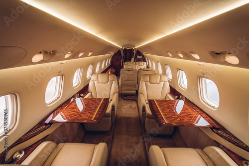 Private Jet interior