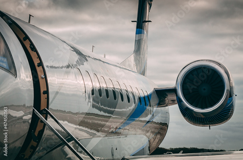 Private Jet at airport