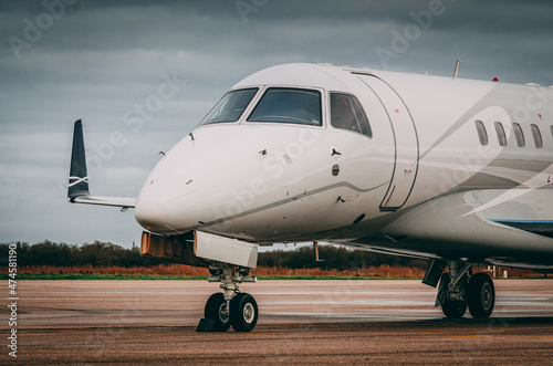 Private Jet at airport