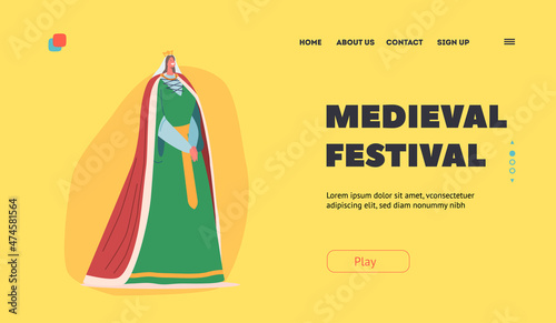 Fotografia Medieval Festival Landing Page Template