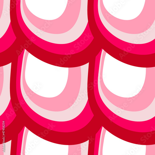 Illustration A seamless pattern on a square background - the scales of a fish, mermaid or dragon. Design element