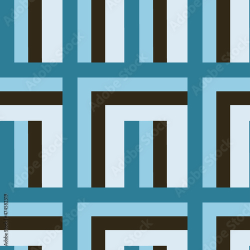 Seamless pattern - needlework - patchwork or patchwork. Design element