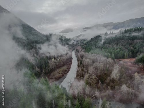 fog in the mountains