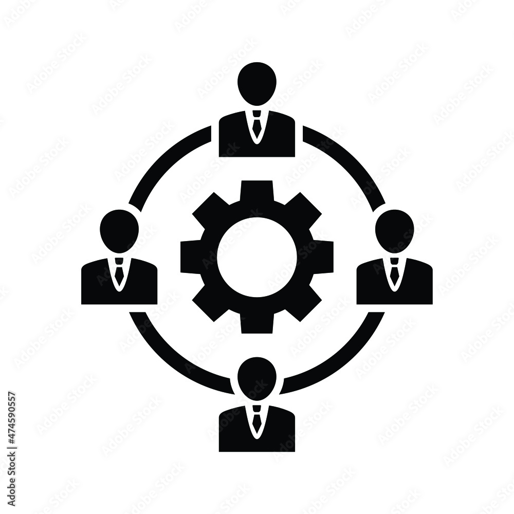 business people with gear business people with gear