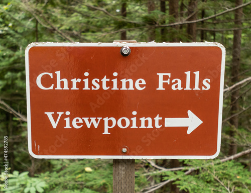 Christine Falls Sign photo