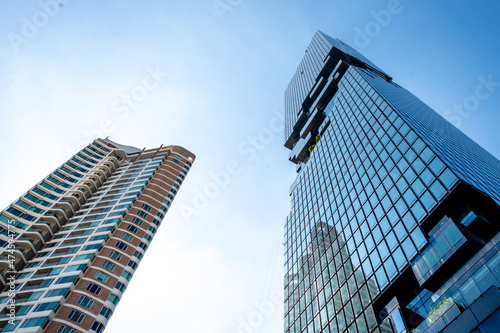 Photography King Power Mahanakhon Building in the Sathon district in downtown Bangkok Thaila