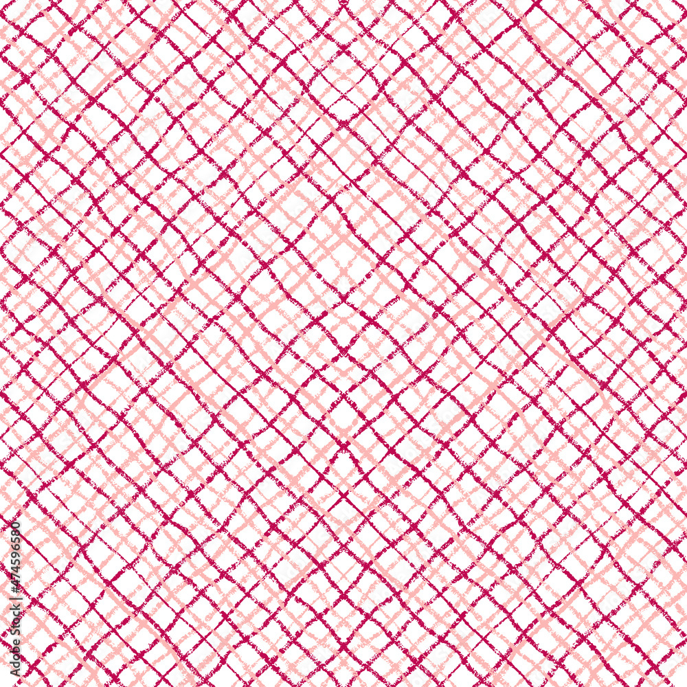 Naklejka premium Seamless lattice pattern faded by distortion,