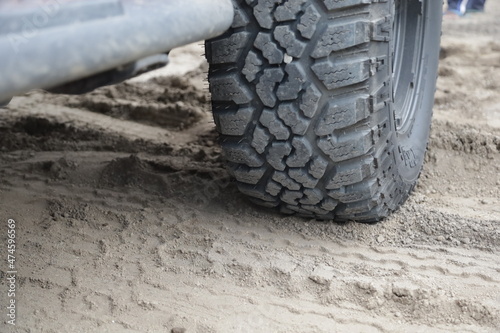 mud track tire tread surface