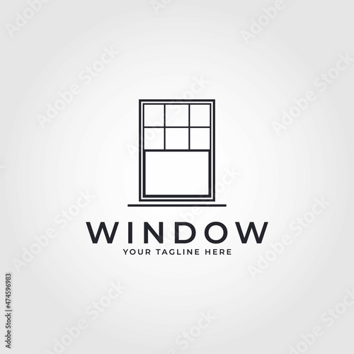 Window Icon Vector Logo Design Template