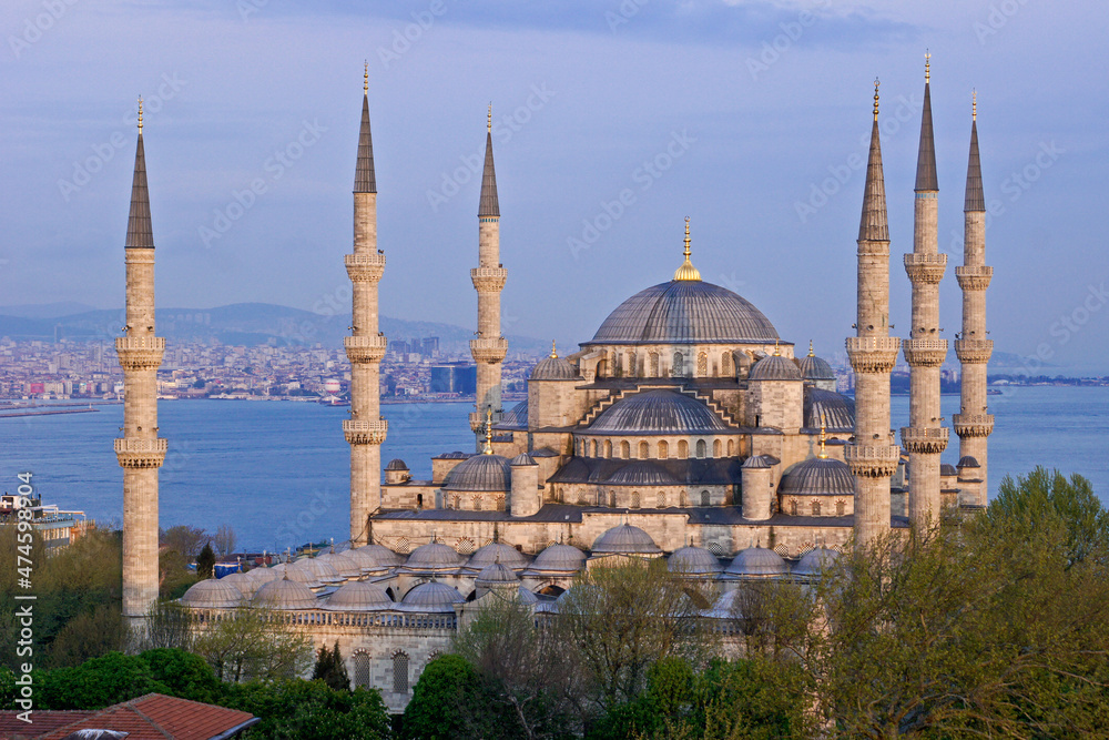 Naklejka premium Sultanahmet Camii (Blue Mosque), Istanbul, Turkey