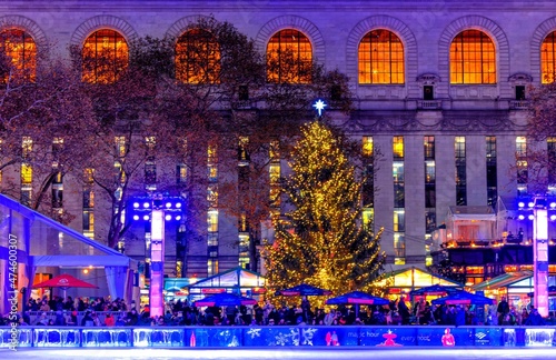 Canvas Print Christmas Spirt New York City