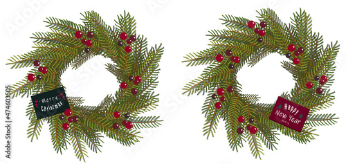 Wreath for christmas and new year