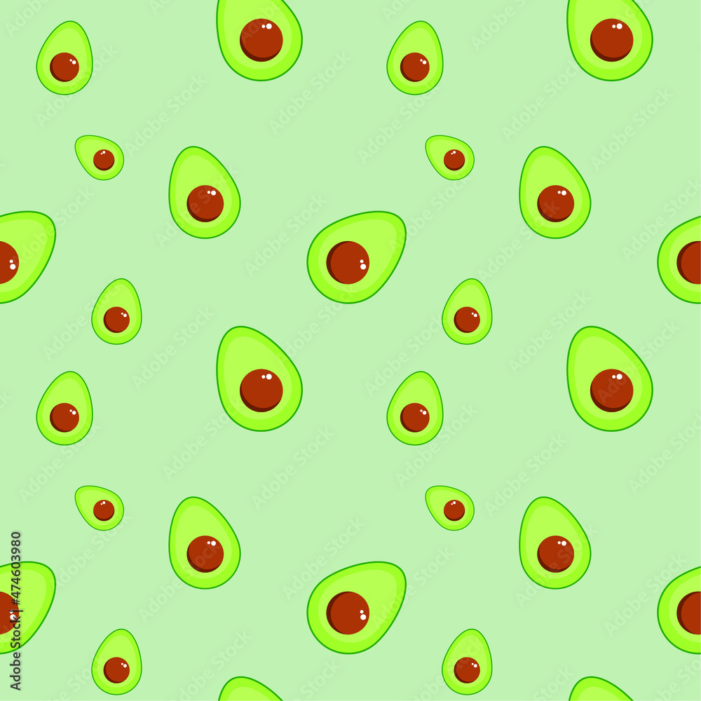 Avocado seamless pattern. Avocado seamless pattern.