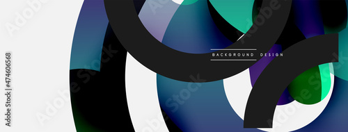 Circle abstract background. Vector illustration for wallpaper banner background card or landing page
