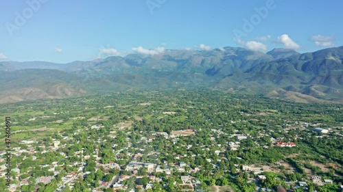 Exploring the rural countryside of Neiba, Dominican Republic, aerial photo