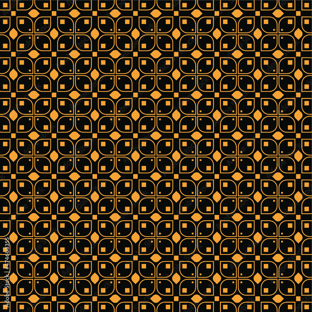 Minimalist seamless pattern with flowers
