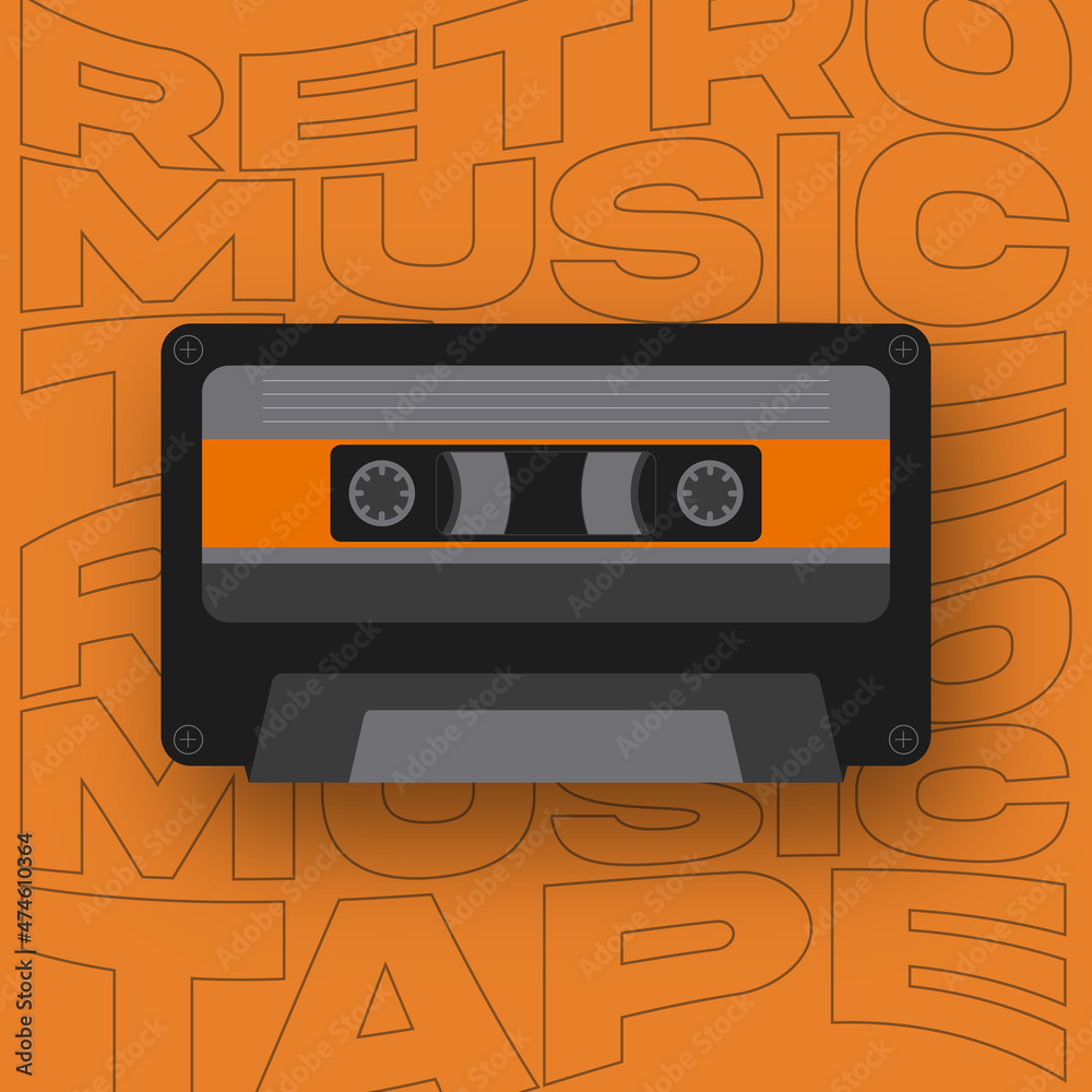 Fototapeta premium cassette tape vector
