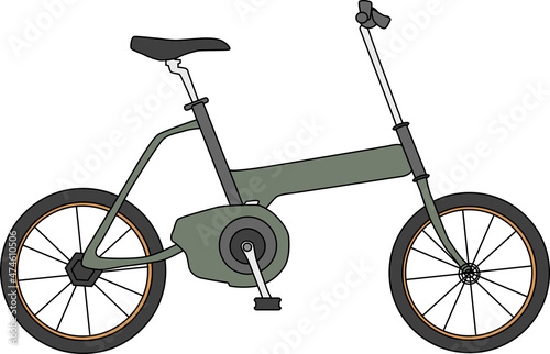 緑色のおしゃれな自転車